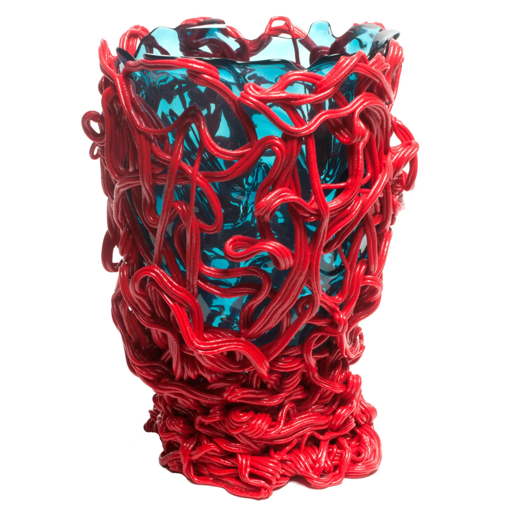 spaghetti_special_vase__c_0-5.webp Spaghetti Special Vase - Clear Aqua And Coral Red