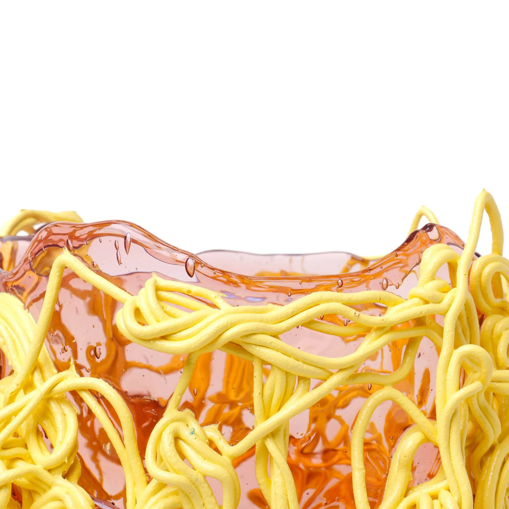 spaghetti_special_vase__c_3.webp Spaghetti Special Vase - Clear Antique Pink, Pastel Yellow