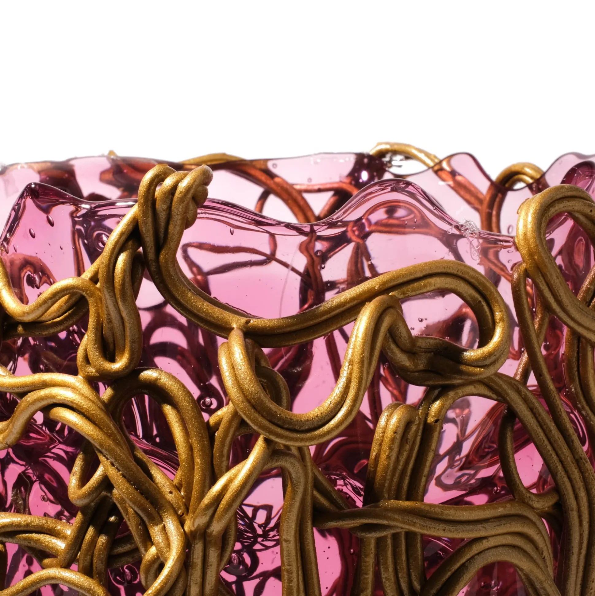 spaghetti_special_vase__c_8.webp Spaghetti Special Vase - Clear Light Fuchsia And Gold