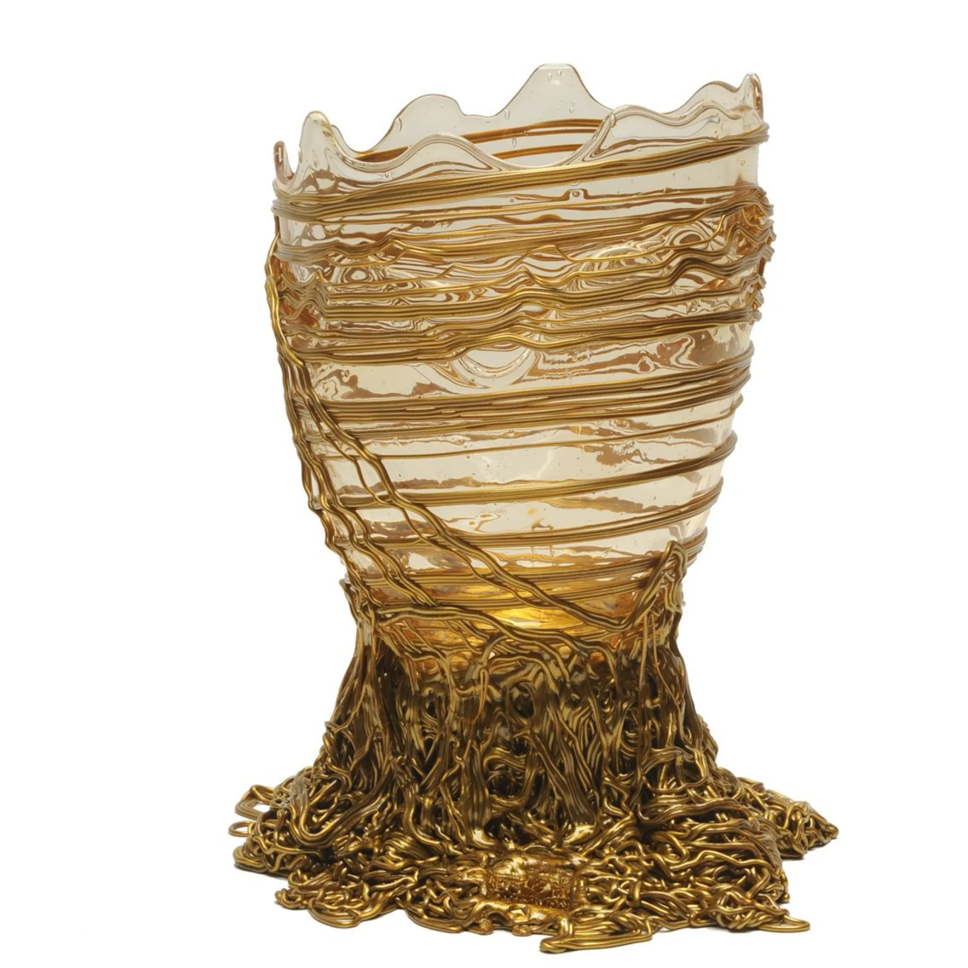 spaghetti_vase__clear_and_1-1.webp Spaghetti Vase - Clear And Gold