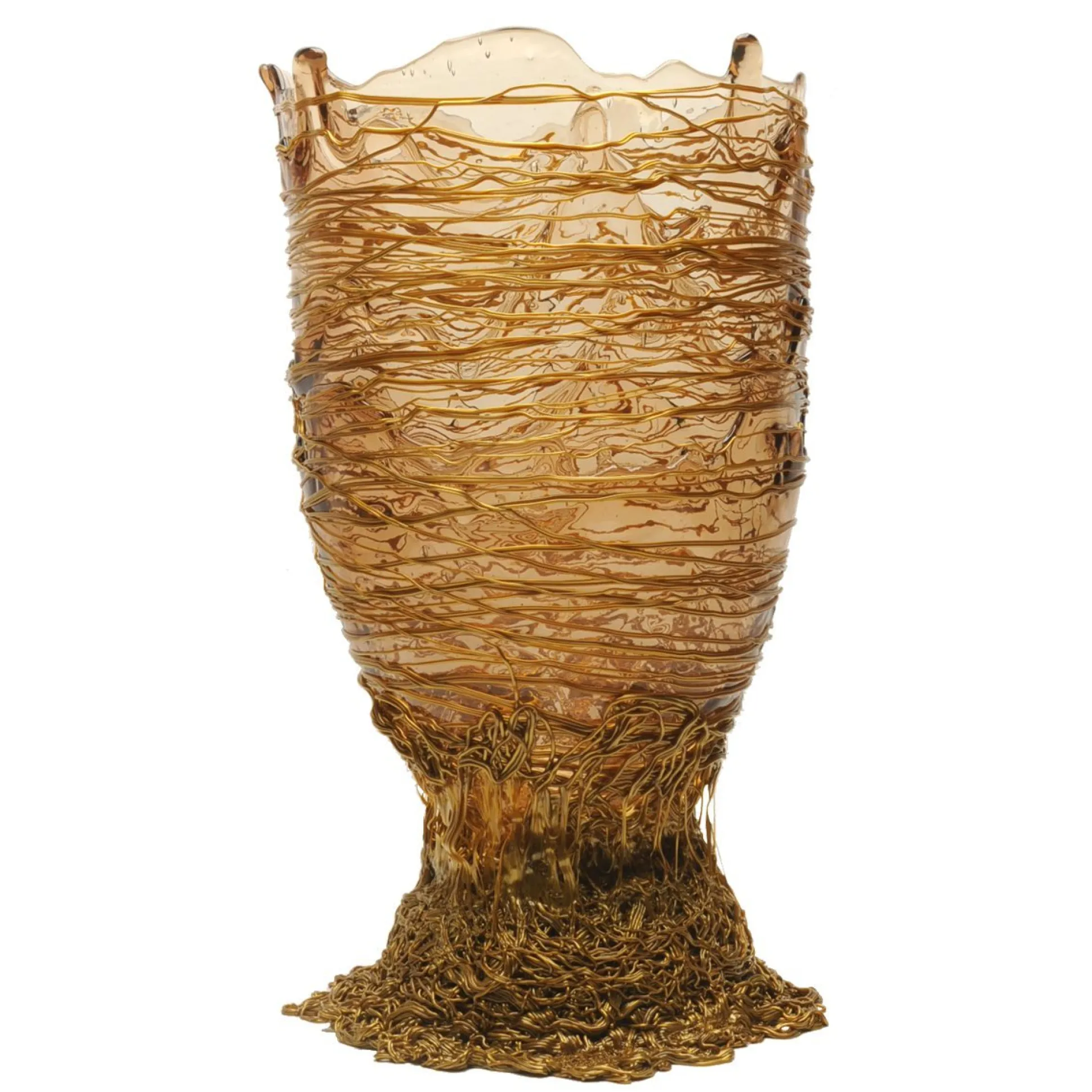 spaghetti_vase__clear_and_8.webp Spaghetti Vase - Clear And Gold