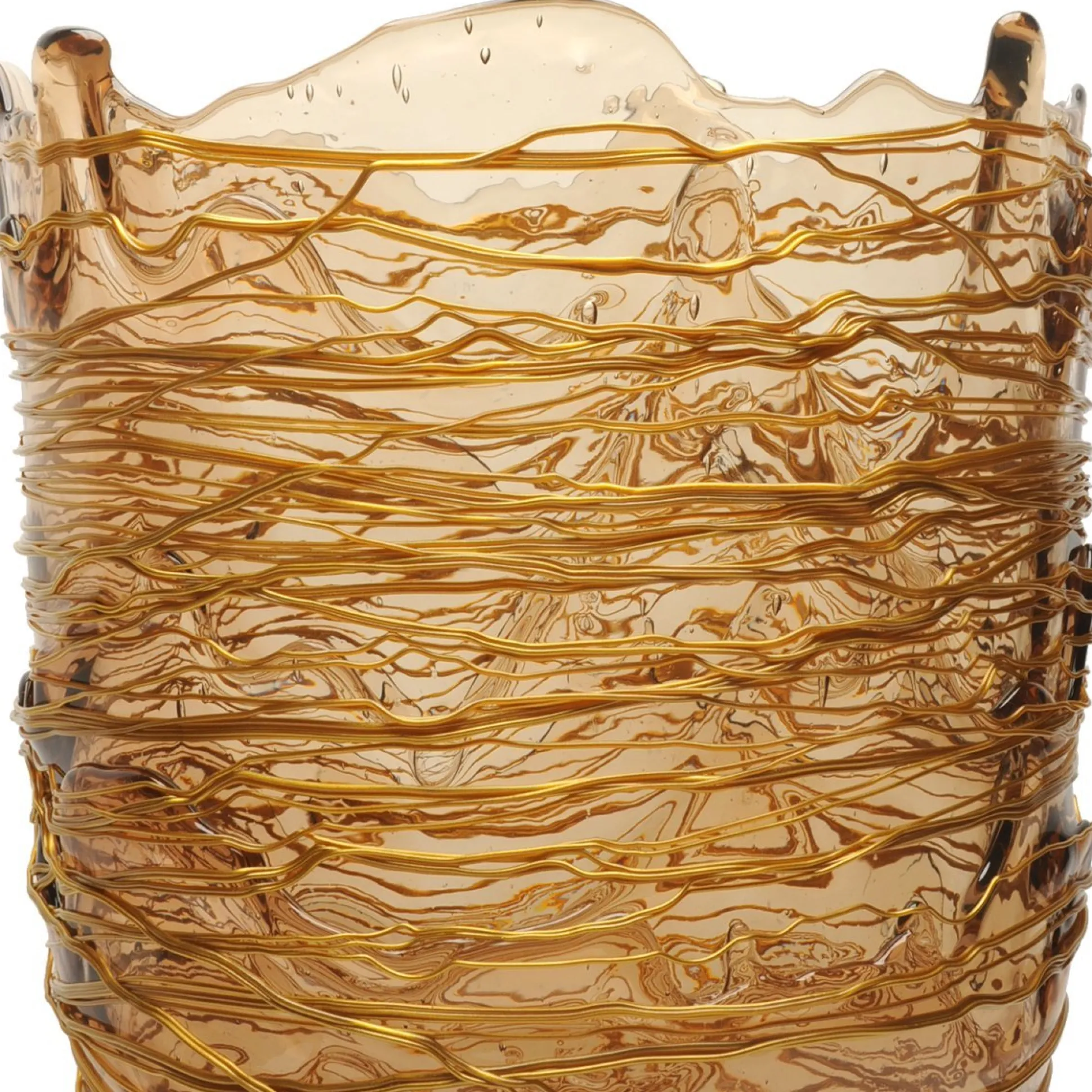 spaghetti_vase__clear_and_9.webp Spaghetti Vase - Clear And Gold