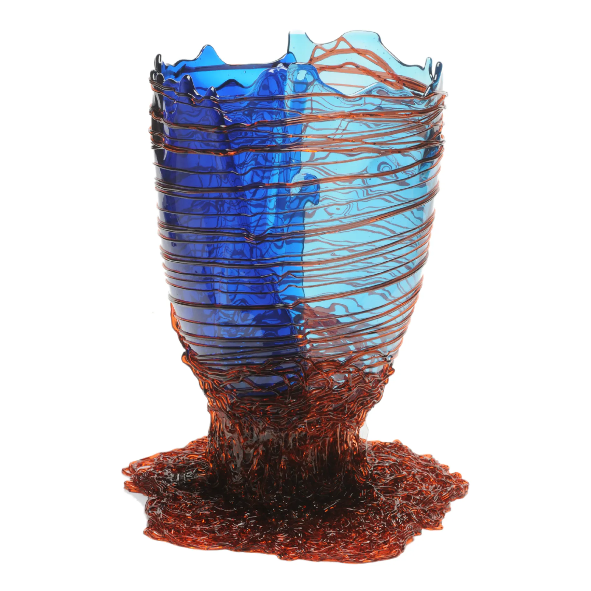 spaghetti_vase__clear_blu_0.webp Spaghetti Vase - Clear Blue, Light Blue, Dark Ruby
