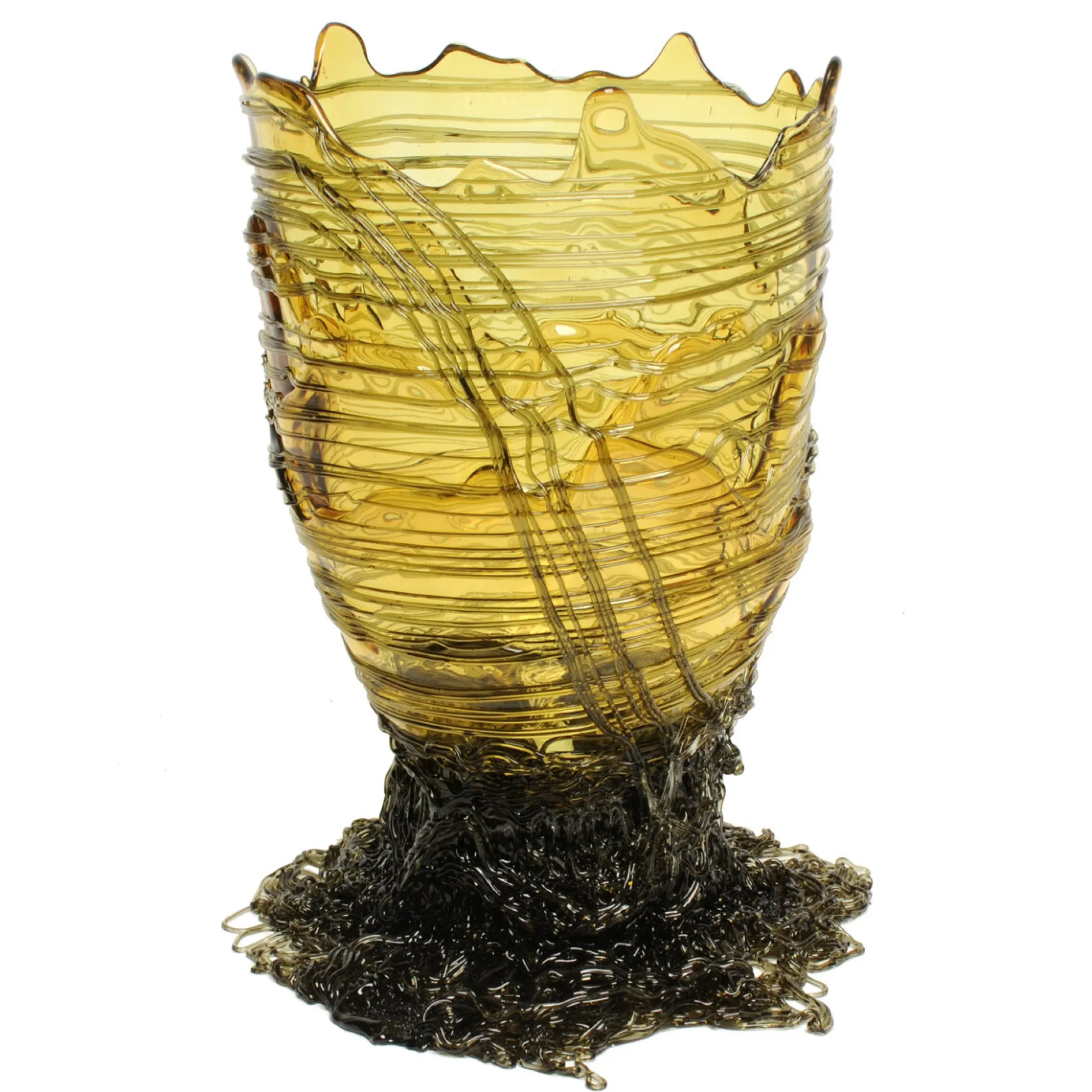 spaghetti_vase__clear_yel_0.webp Spaghetti Vase - Clear Yellow And Clear Grey
