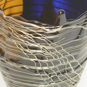 Spaghetti Vase Extra Colour - Clear Blue, Clear Brown, Bronze
