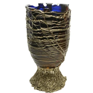 Spaghetti Vase Extra Colour - Clear Blue, Clear Brown, Bronze