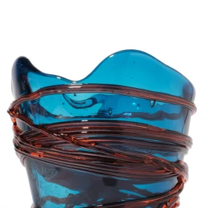 Spaghetti XS - Clear Emerald And Clear Dark Ruby