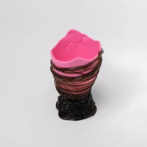 Spaghetti XS - Matt Pink, Clear Brown