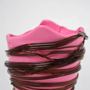 Spaghetti XS - Matt Pink, Clear Brown
