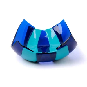 Stripe Basket - Clear Blue, Turquoise