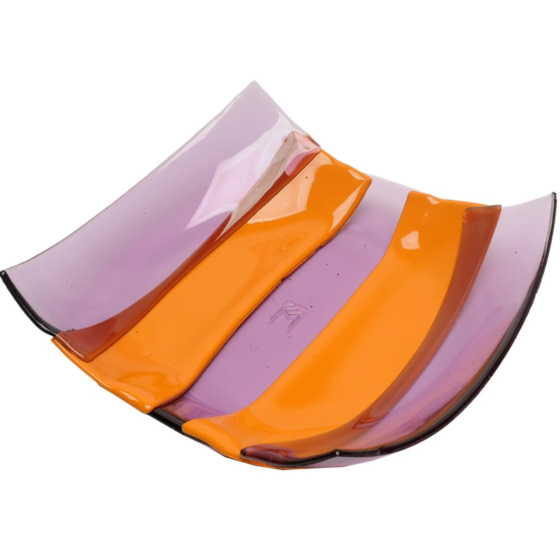 stripe_basket__clear_lila_1.webp Stripe Basket - Clear Lilac And Matt Pumpkin