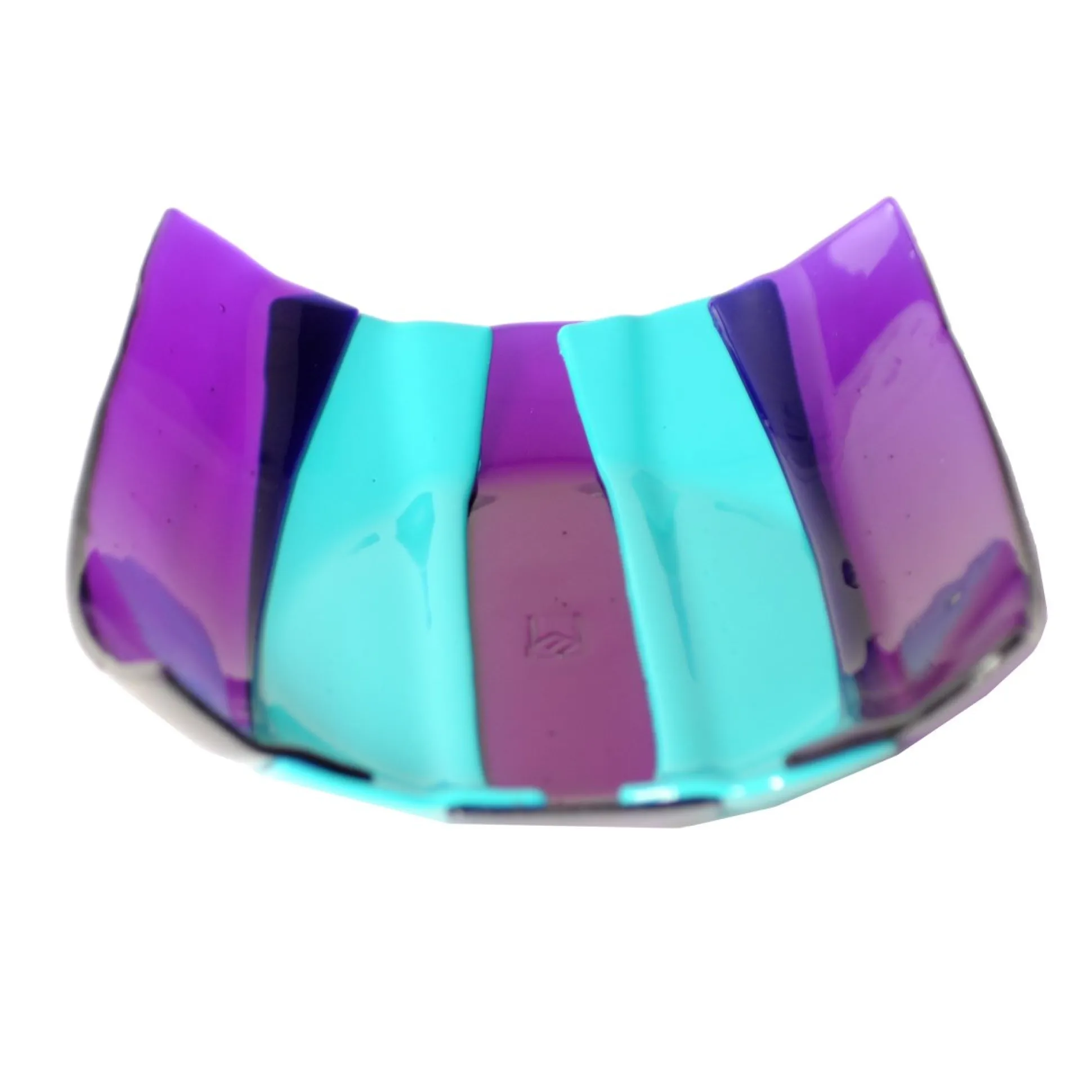 stripe_basket__clear_purp_0.webp Stripe Basket - Clear Purple And Matt Turquoise