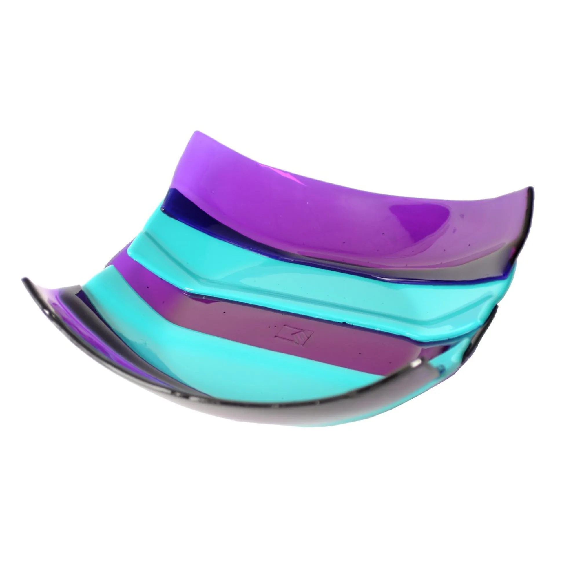 stripe_basket__clear_purp_1.webp Stripe Basket - Clear Purple And Matt Turquoise