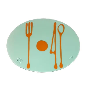 Table-Mates - Clear Aqua, Ochre