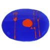 Table-Mates - Clear Blue, Matt Orange
