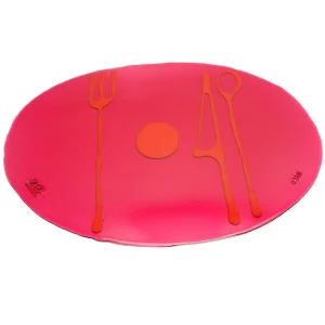 Table-Mates - Clear Fuchsia And Matt Coral Red