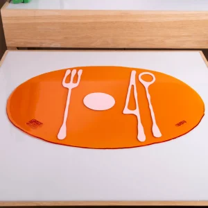 Table-Mates - Clear Orange, Matt Pink