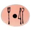 Table-Mates - Clear Pink, Matt Black