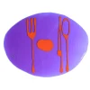 Table-Mates - Clear Purple, Matt Orange