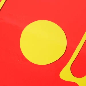 Table-Mates - Clear Red And Matt Fluo Yellow