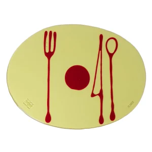 Table-Mates - Clear Yellow, Matt Cherry