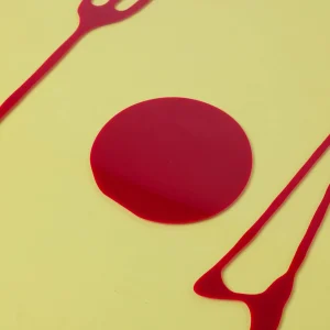 Table-Mates - Clear Yellow, Matt Cherry