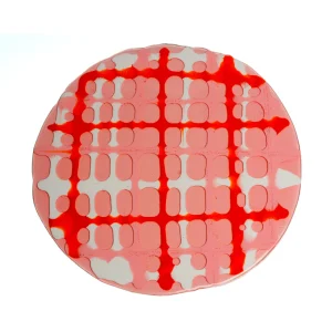 Tartan Placemat - Light Pink, Matt Pink, Orange, White