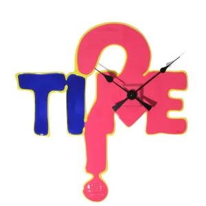 Time - Clear Blue, Matt Fuchsia And Matt Fluo Yellow