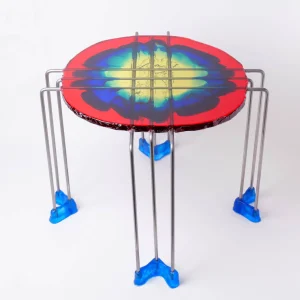Triple Play Coffee Table - Red, Blue, Yellow
