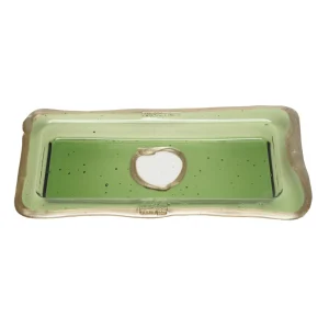 Try Tray Rectangular - Clear Green And Bronze