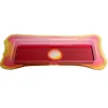 Try Tray Rectangular - Clear Fuchsia And Clear Yellow