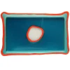 Try Tray Rectangular - Clear Emerald Green And Matt Orange