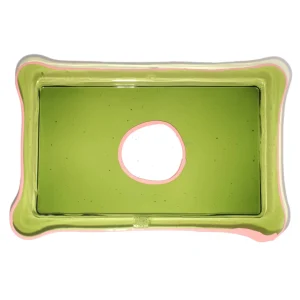 Try Tray Rectangular - Clear Bottle Green, Salmon