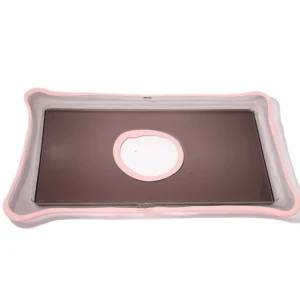 Try Tray Rectangular - Clear Fumè And Matt Salmon