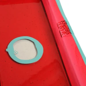 Try Tray Rectangular - Clear Red And Matt Arctic