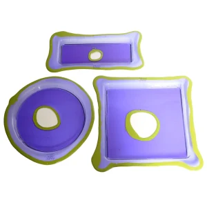 Try Tray Rectangular - Clear Purple And Matt Dust Green