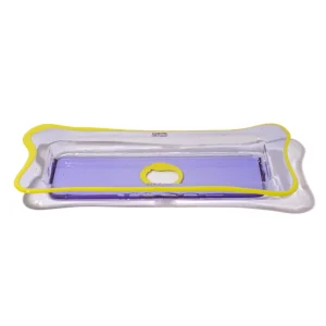 Try Tray Rectangular - Clear Lilac, Matt Fluo Yellow