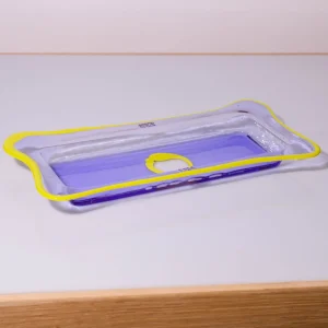 Try Tray Rectangular - Clear Lilac, Matt Fluo Yellow