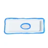 Try Tray Rectangular - Matt White, Clear Blue