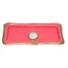 Try Tray Rectangular - Matt Fuchsia And Bronze