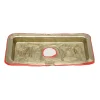 Try Tray Rectangular - Matt Bronze And Red
