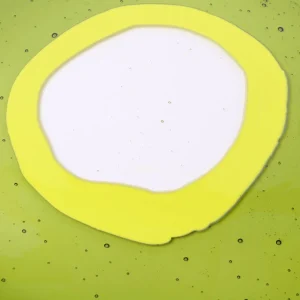 Try Tray Round - Clear Bottle Green, Fluo Yellow