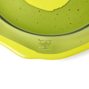 Try Tray Round - Clear Bottle Green, Fluo Yellow