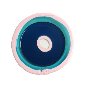 Try Tray Round - Clear Emerald And Matt Pink