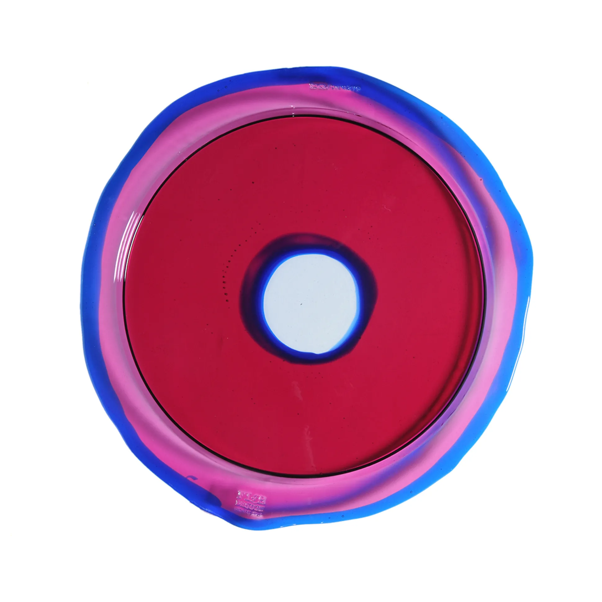 try_tray_round__clear_fuc_0.webp Try Tray Round - Clear Fuchsia, Blue
