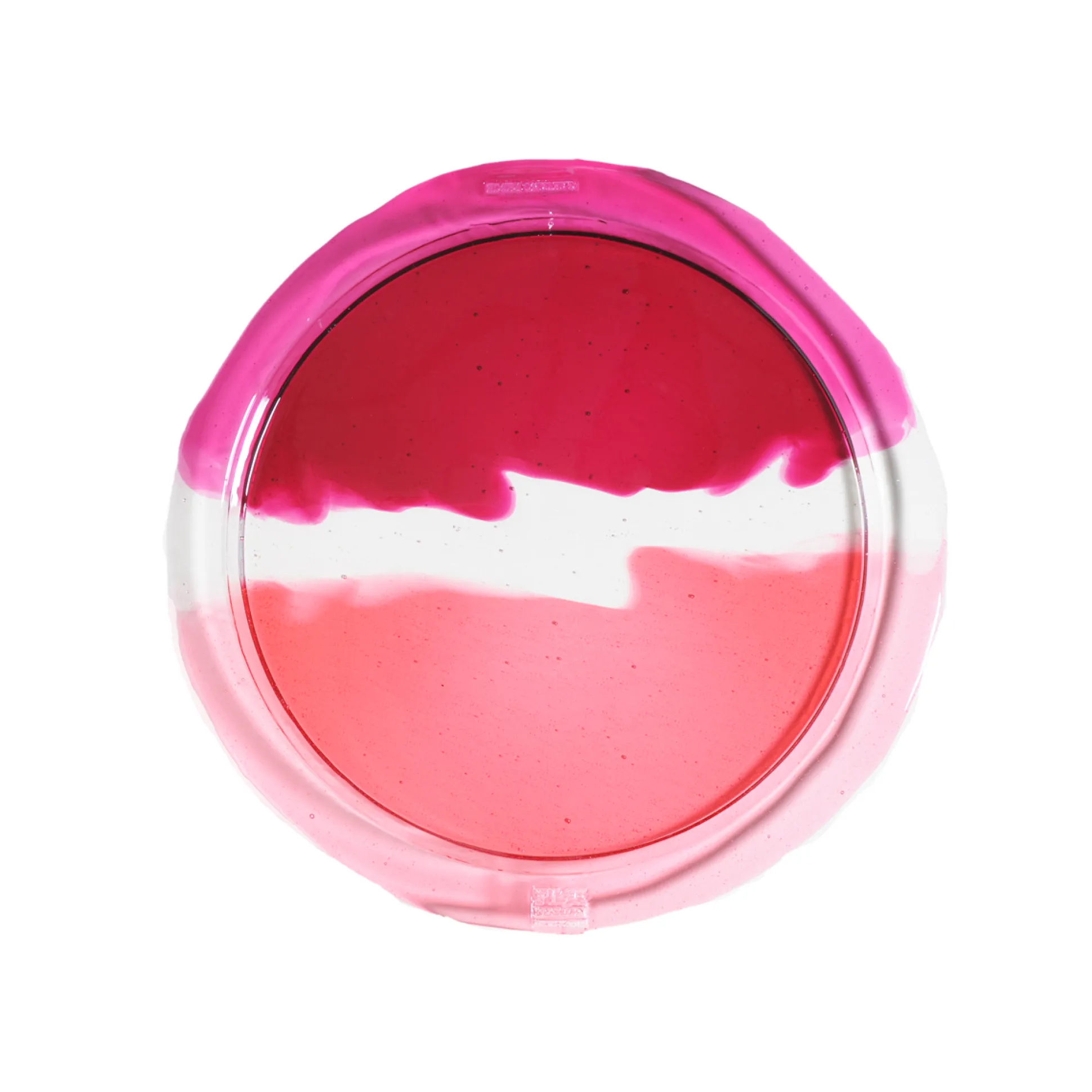 try_tray_round__clear_pin_0-1.webp Try Tray Round - Clear Pink, Clear, Fuchsia