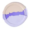 Try Tray Round - Matt Champagne, Clear Lilac And Matt Lilac