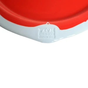 Try Tray Round - Matt Pastel Blue And Matt Coral