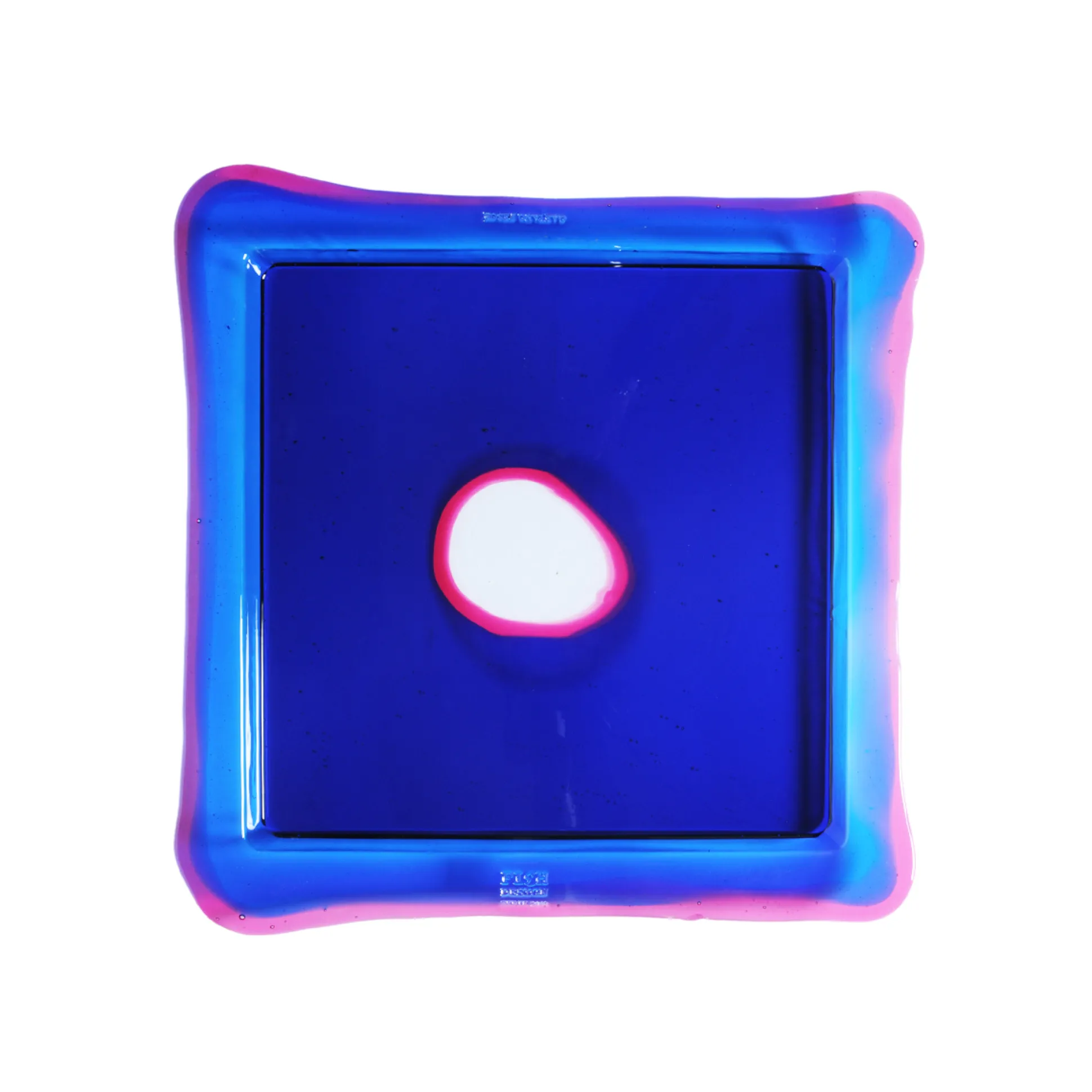 try_tray_square__blue_cle_0.webp Try Tray Square - Blue, Clear Fuchsia