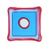 Try Tray Square - Clear Light Blue, Clear Red